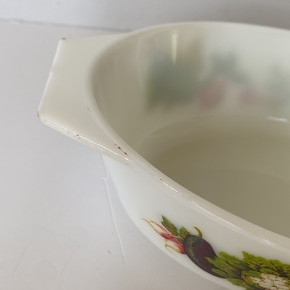 Vintage Retro Tuscany Market Garden JAJ Pyrex Casserole Dish Tureen & Lid - Picture 3 of 11